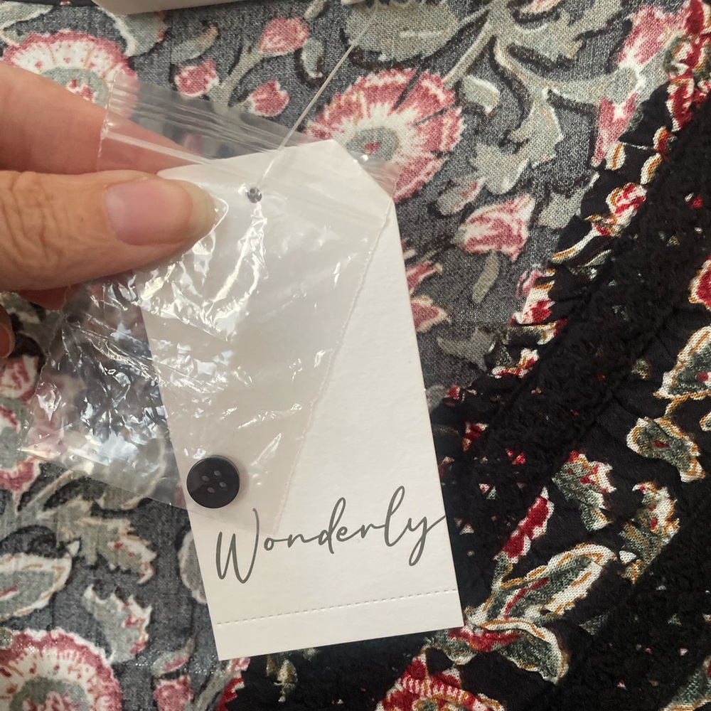 Floral Black and Pink Maxi Dress - Picture 3 of 6